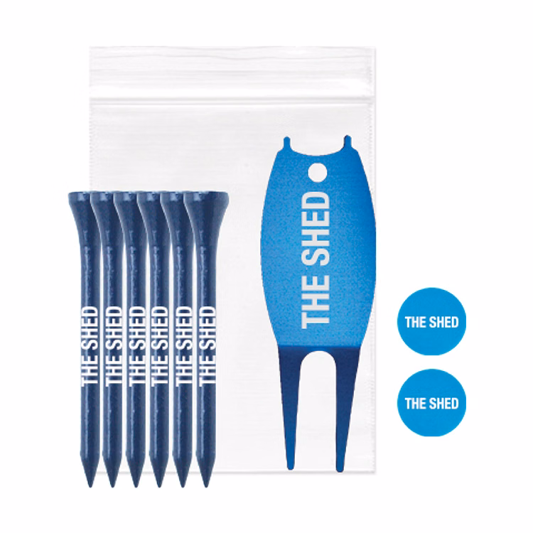 6 Tees, 2 Ball Markers and 1 Aluminum Divot Tool