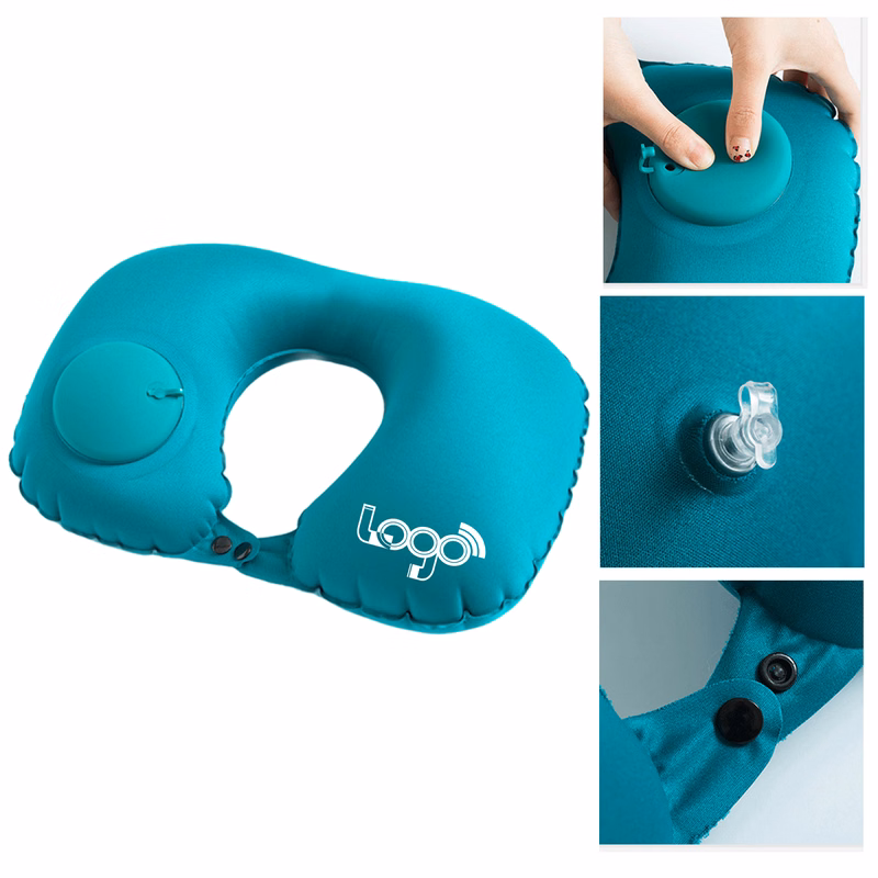 Compact and Comfortable Inflatable Neck Pillow