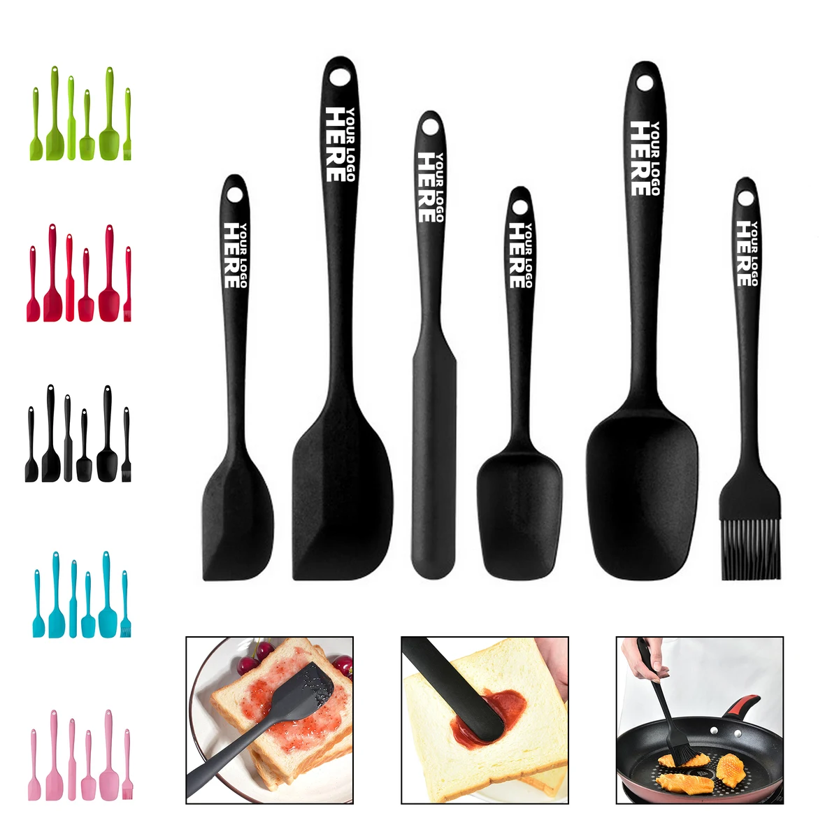 Silicone Spatula Set of 6 1