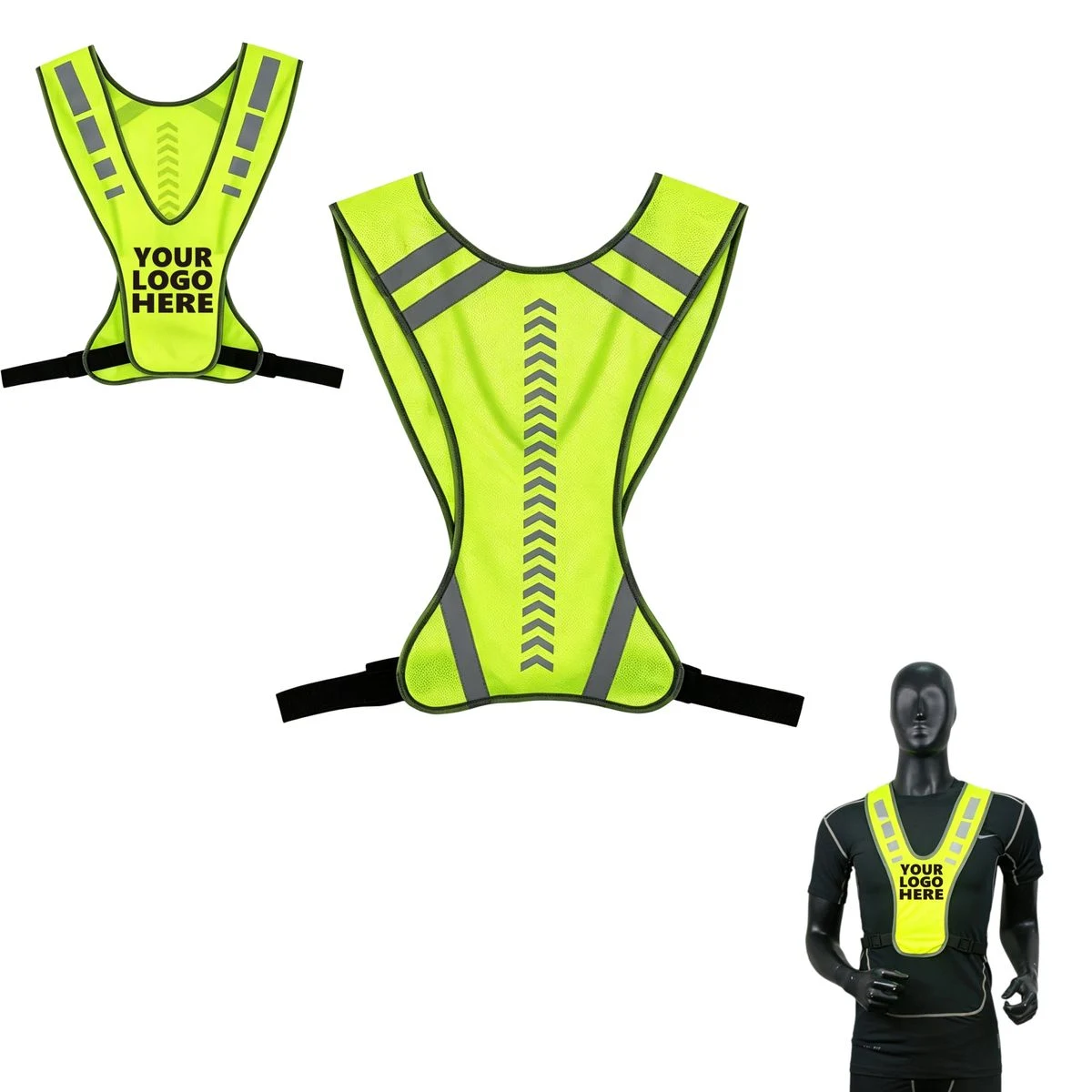 Adjustable Reflective Running Vest 1