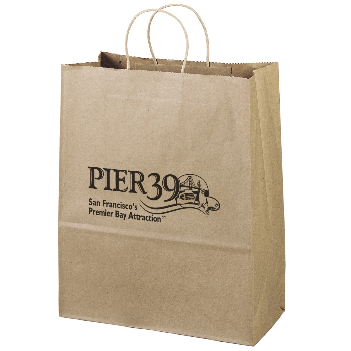 Eco Citation - Kraft-Brown Shopper - Flexo Ink Print 1