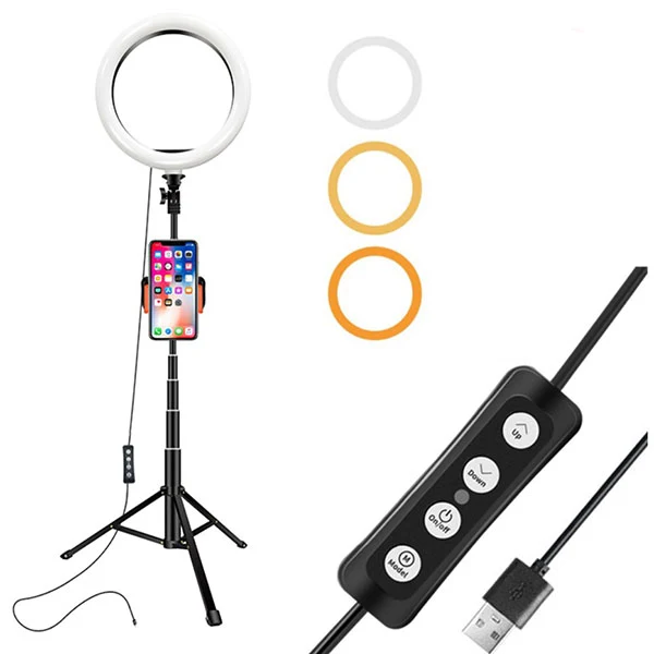 38cm height Desktop 26cm Ring Light for YouTube Video 1