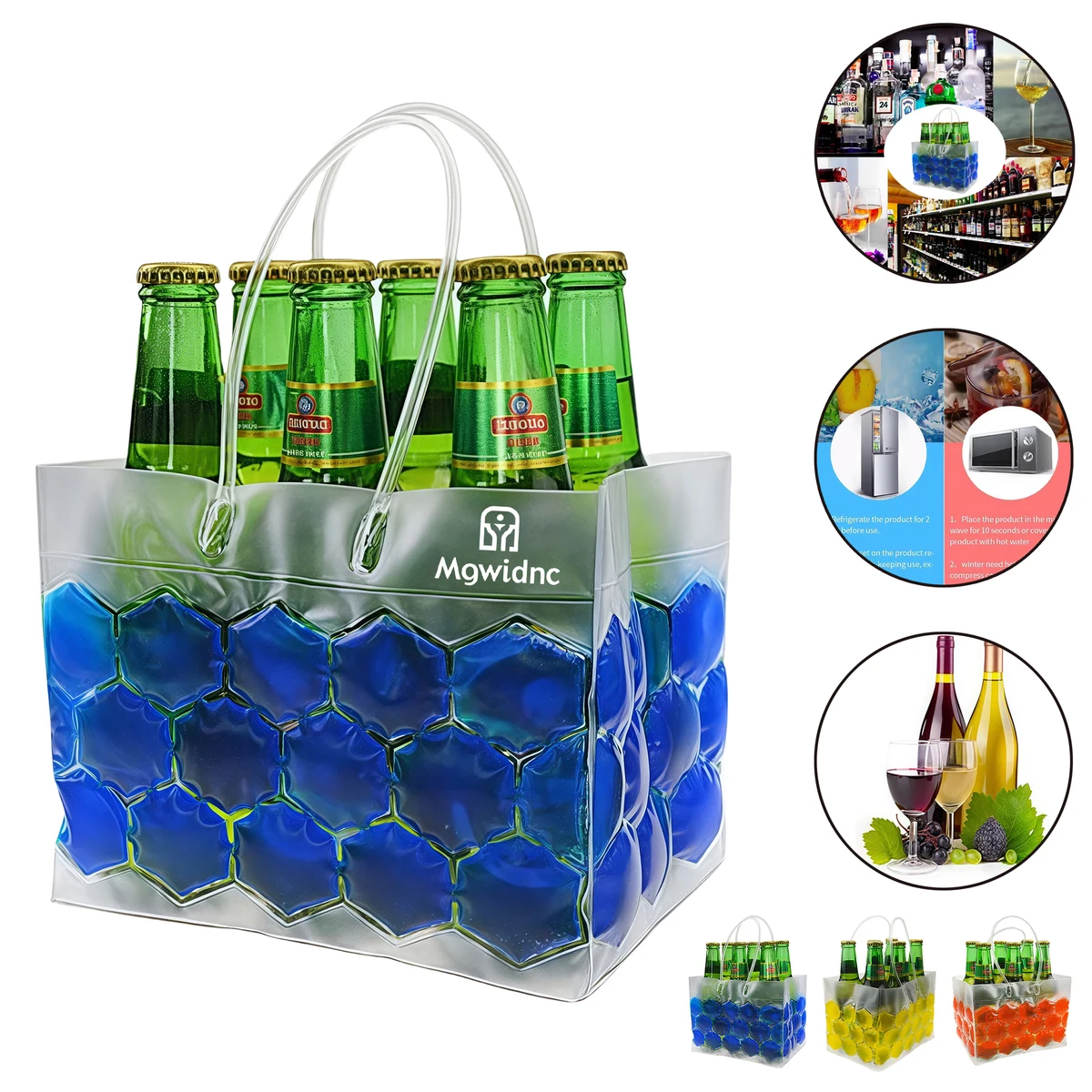 PVC Beer Cooler Bag - Insulated Beverage Carrier for Chilling 1