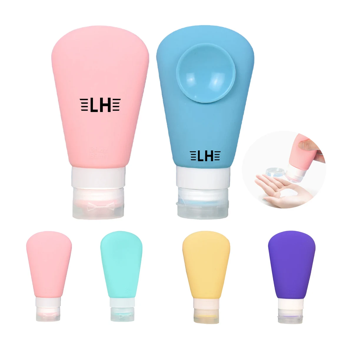 Silicone Travel Bottle Set 1