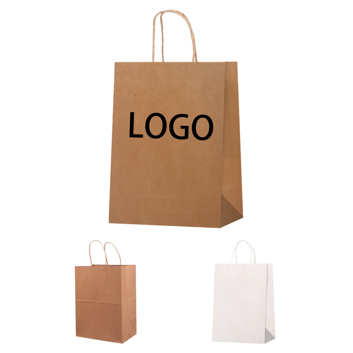 Eco-Friendly Kraft Handle Carry Bag 1