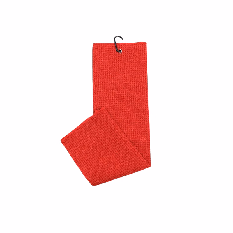 Sixteen Inch By Twenty Four Inch Golf Waffle Towel With Clip