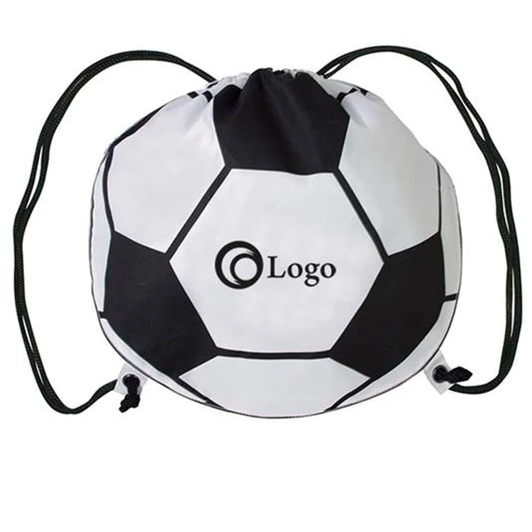 210D Polyester Football Drawstring Bag 1