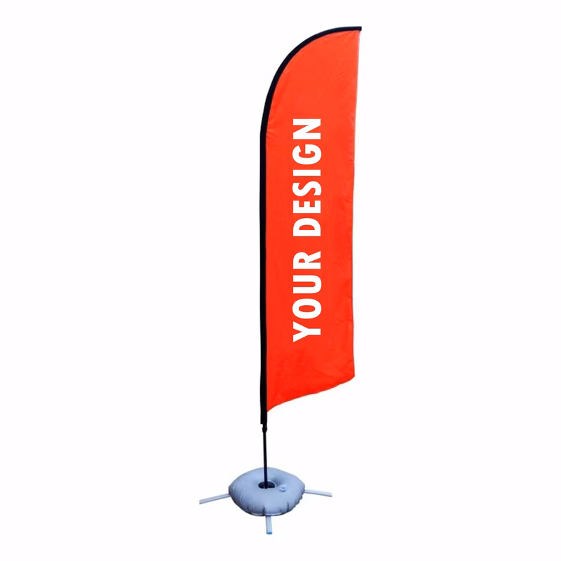 Knife-type Advertising Flag With Pole Kit
