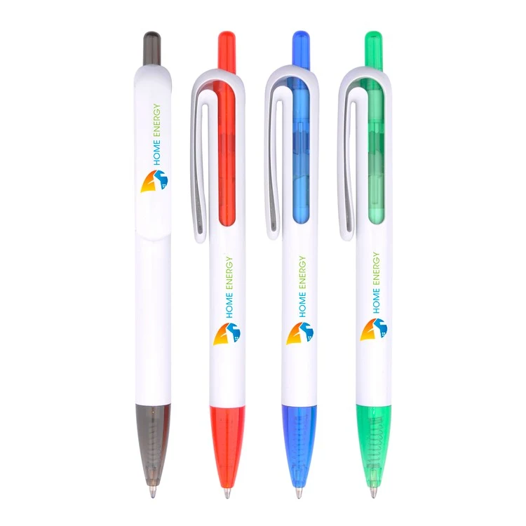 Plastic Ballpoint Pen w/inner tube and color tip 1