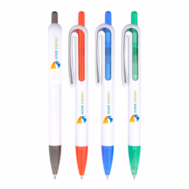 Plastic Ballpoint Pen w/inner tube and color tip