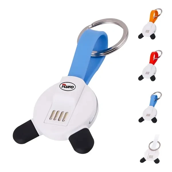 Custom 3-in-1 Portable Charging Cable 5.1 inch — Promotional Multi-Device Charger 1