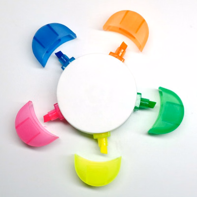 Flower Shape Petals Fluorescent Highlighter