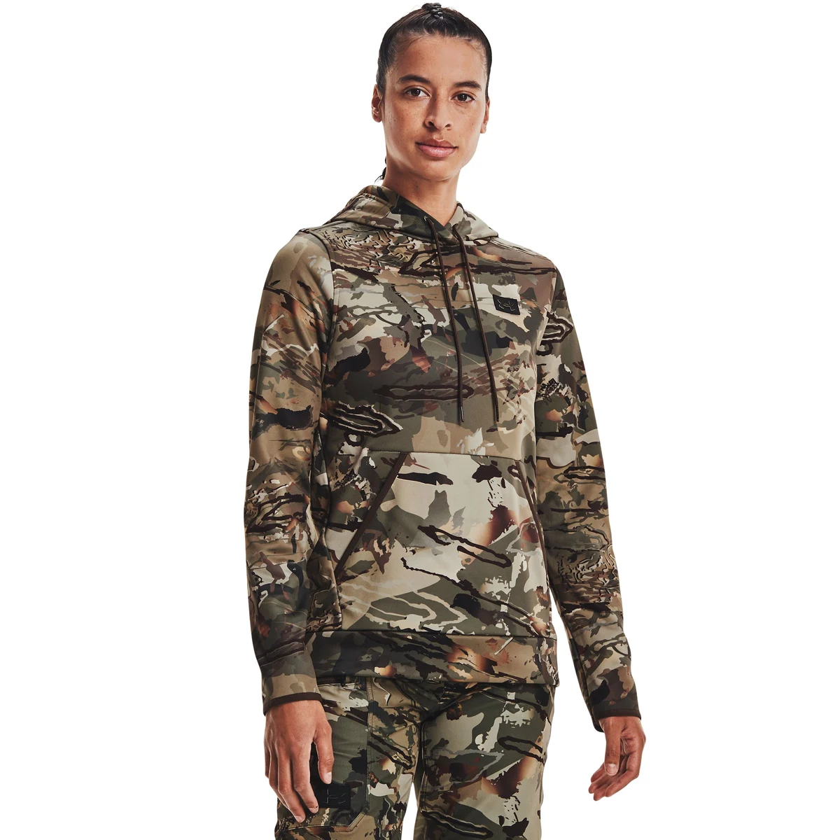 Women's Armour Fleece Camo Hoodie 1