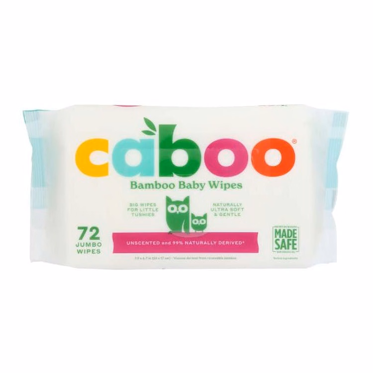 Baby Bamboo Flip Top Wipes 12 pk