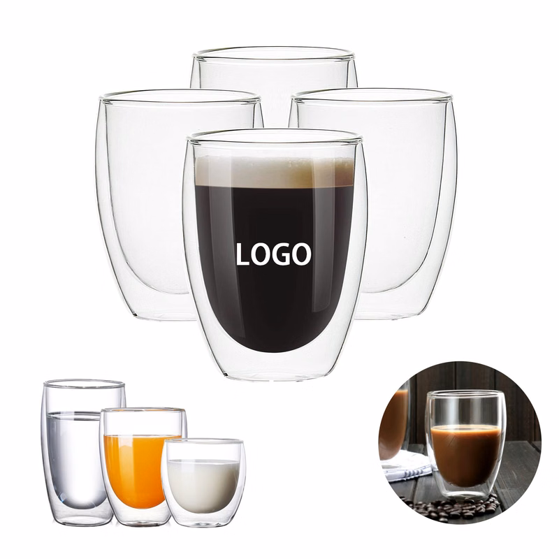 150ML Double Wall Insulated Glasses Handmade Glass