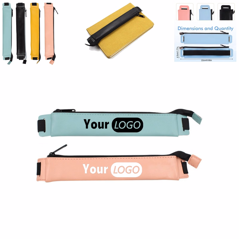 MOQ 100pcs Elasticity Adjustable Pen Case Bag Pen Holder
