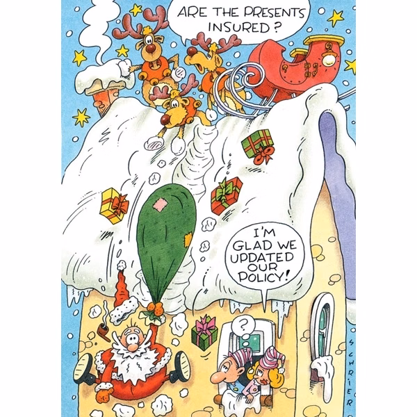 Festive Folly Insurance Christmas Cards