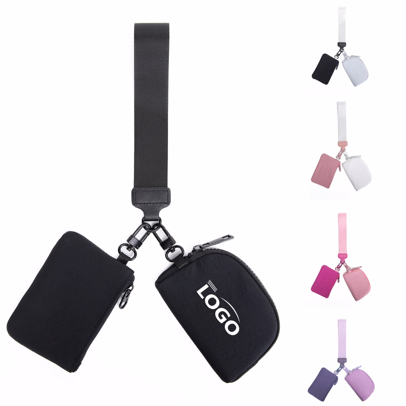 Mini Nylon Wrist Bag for Cards and Cash