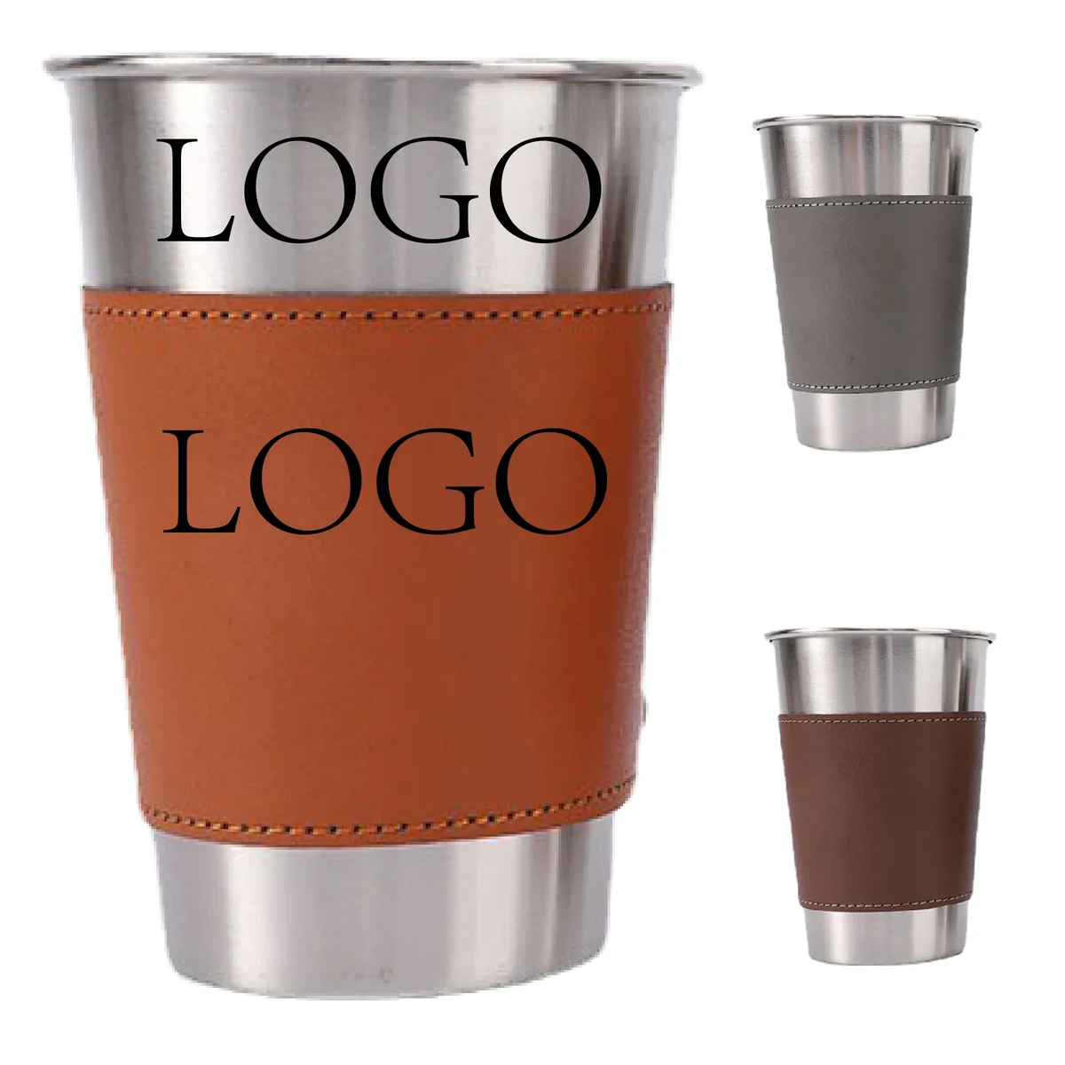 Portable outdoor stainless steel camping wine glass 1