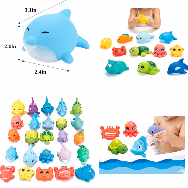 Vinyl Animal Shower Toys For Toddlers