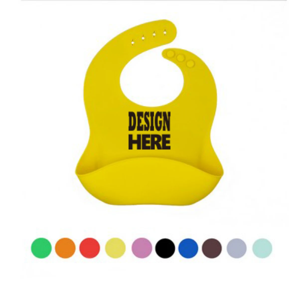 Unisex Silicone Baby Bibs 1