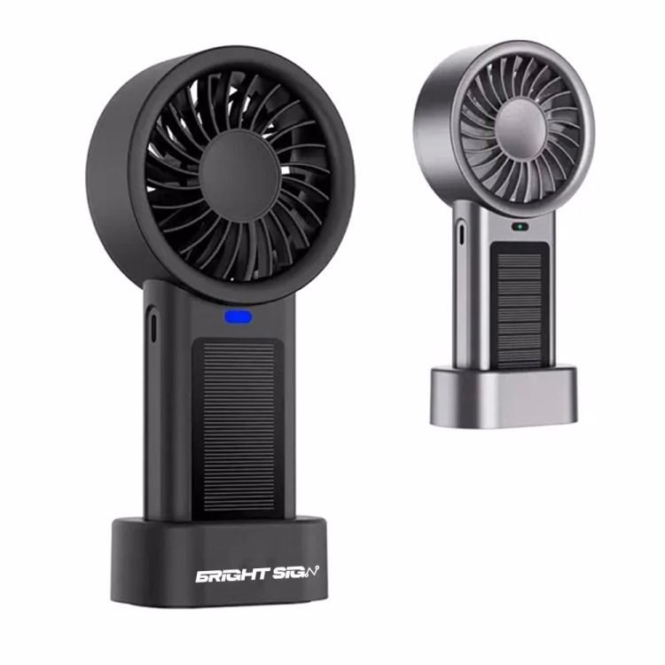 Solar Powered Portable Handheld Fan