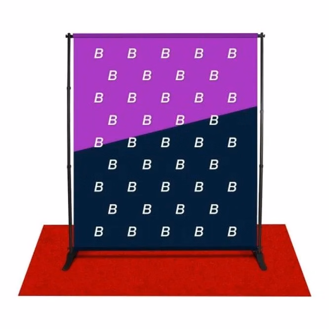 6ft x 8ft Step and Repeat Adjustable Banner Stand Package
