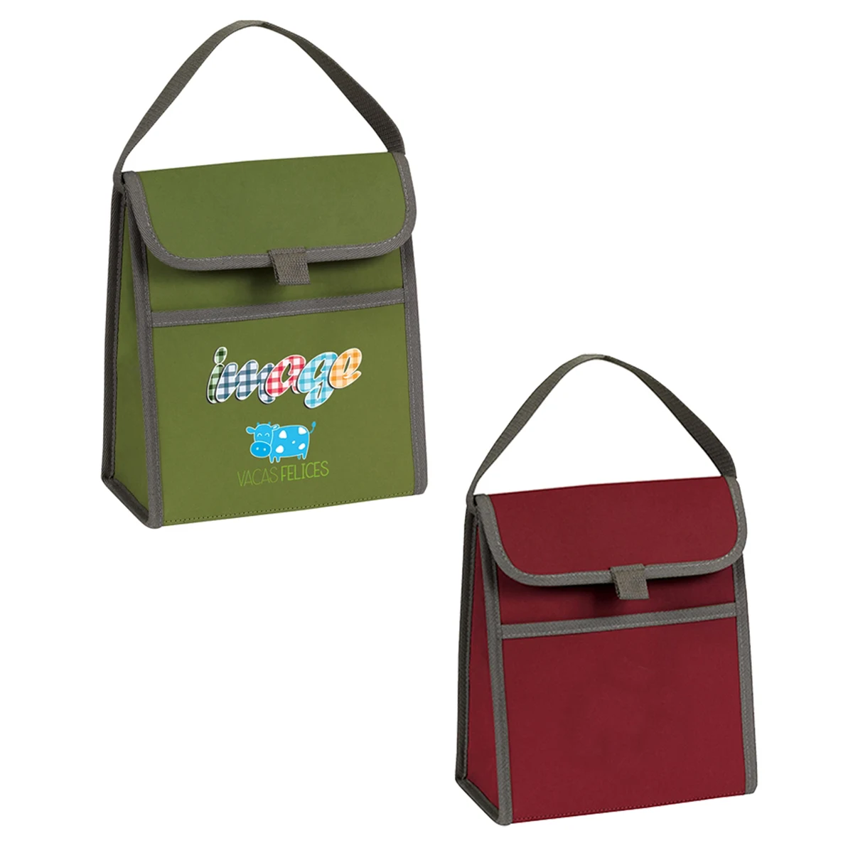 New Revolving Washable Kraft Paper Insulated Lunch Bag 1