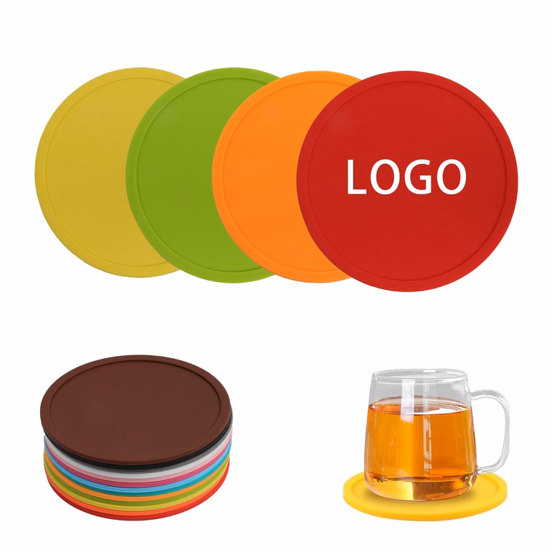 Simple Round Silicone Coaster Tea Coffee Pad