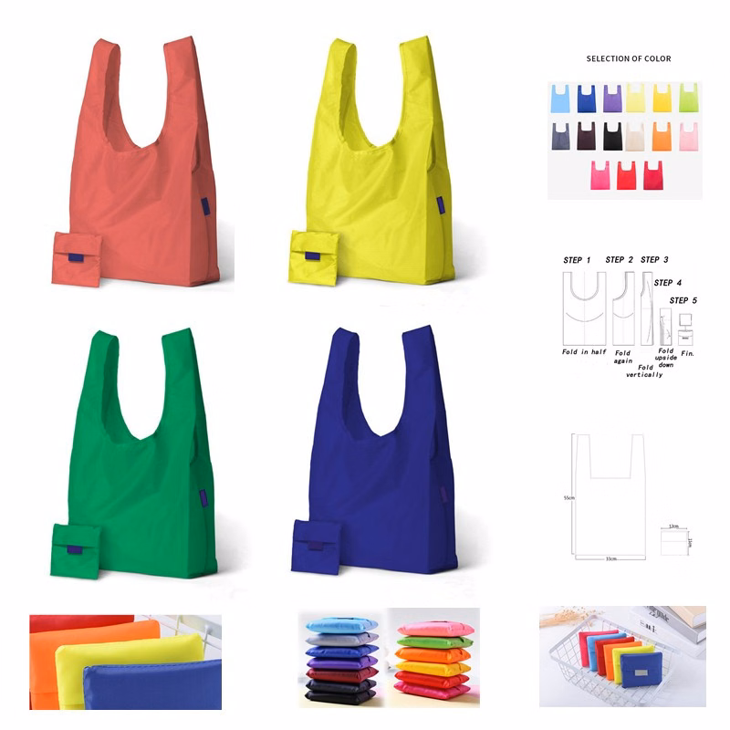 Foldable Grocery Tote with Pouch