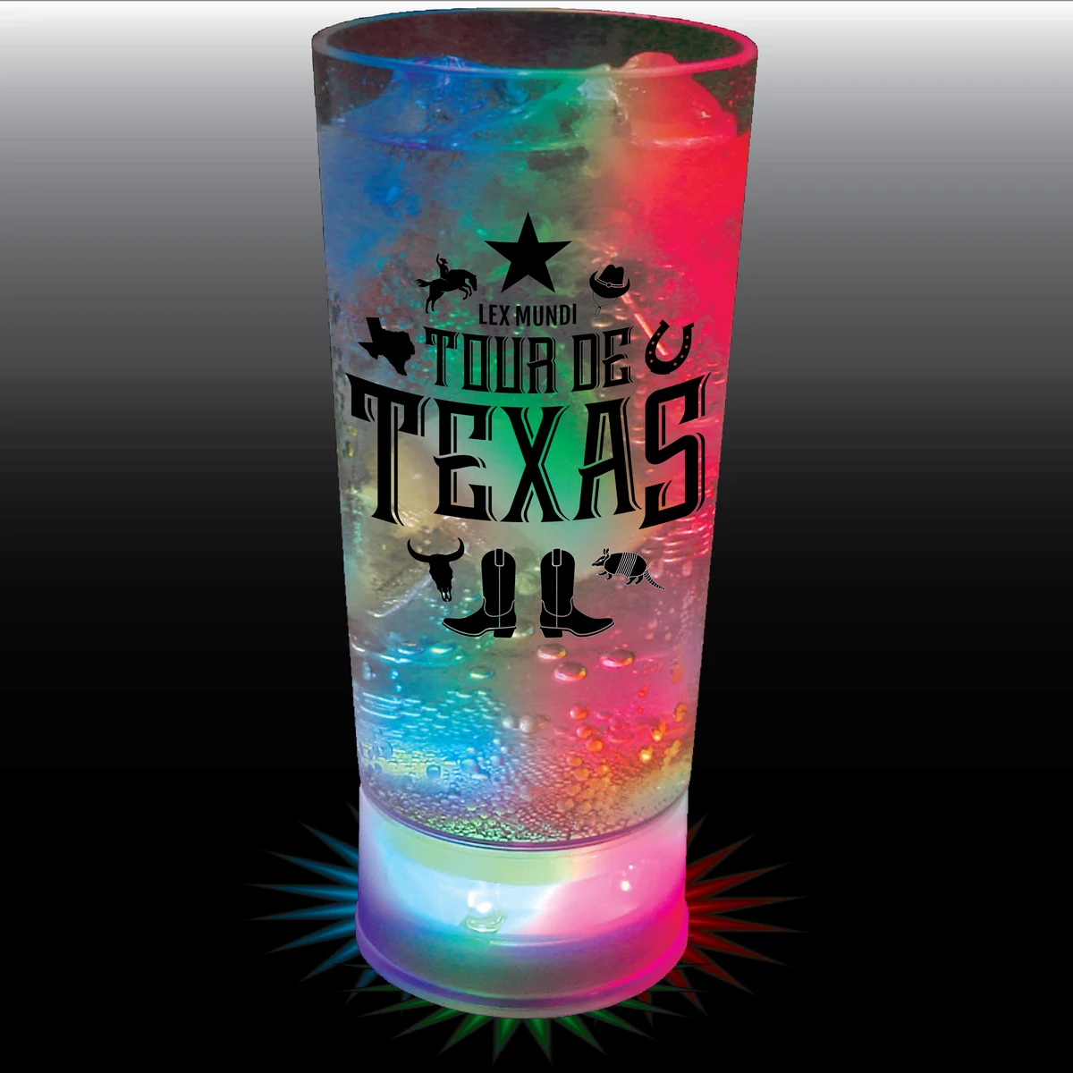 10oz 3-Light Plastic Cooler Cup 1