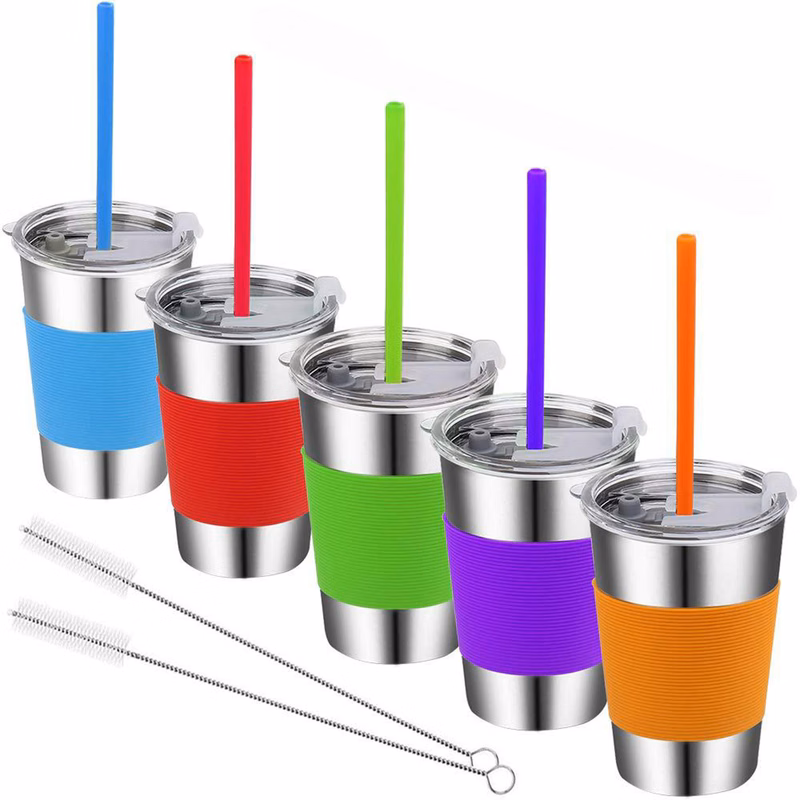 2Oz Steel Cups With Lids