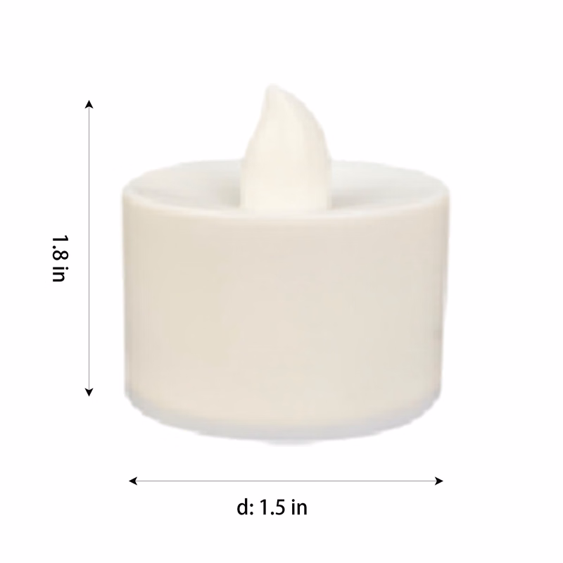 Customizable Flameless Electronic Candles With Batteries