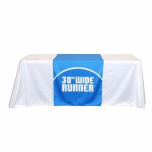 30" X 60" Full Color Table Runner - Open Back