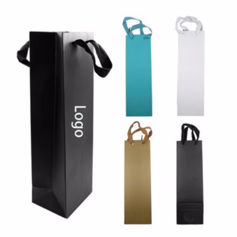 Kraft Paper Single Wine Gift Bag