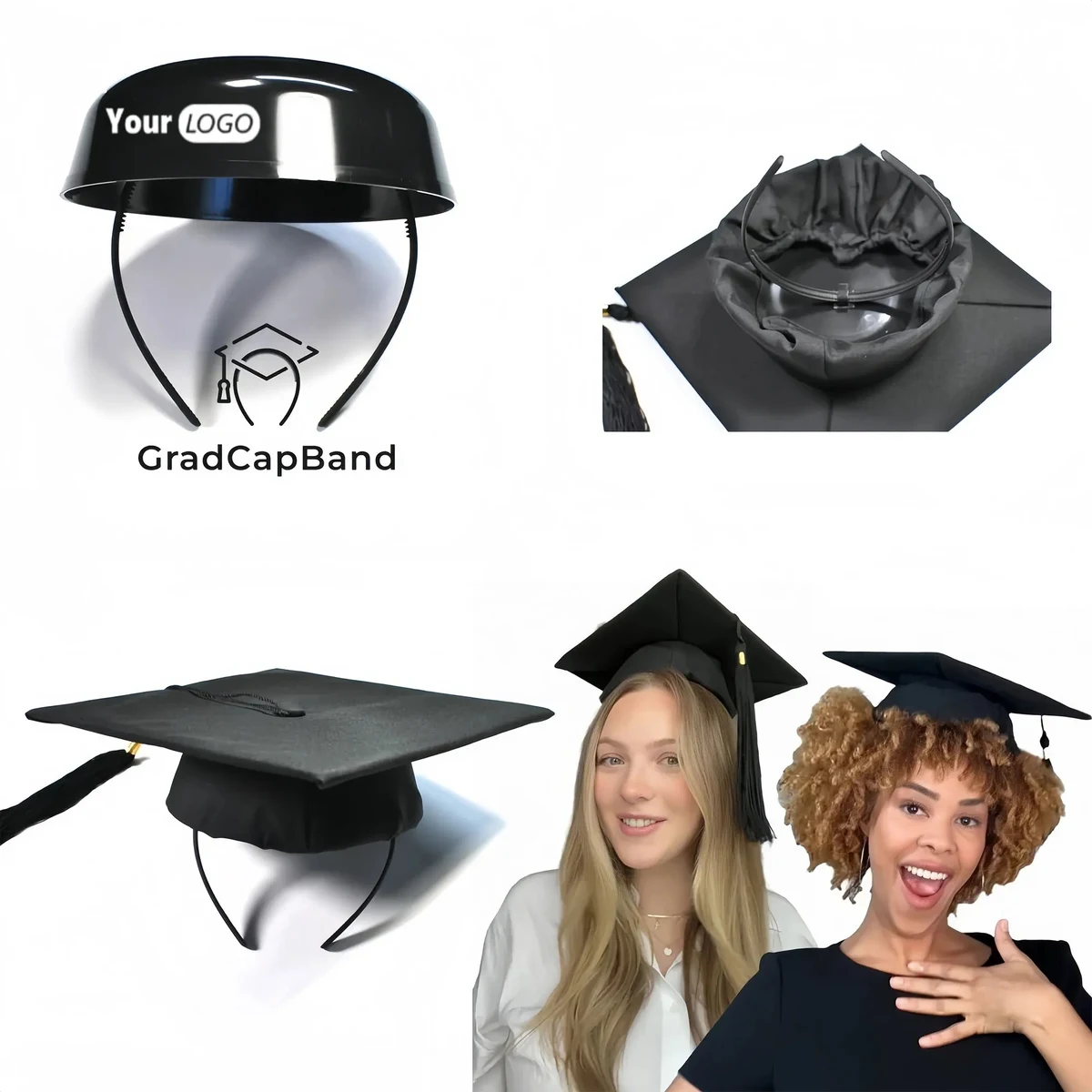 Adjustable Graduation Cap Clip With Non Slip Teeth 1