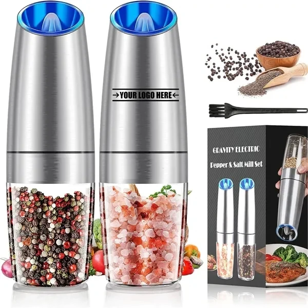 Gravity Electric Salt and Pepper Grinder Set Battery 1