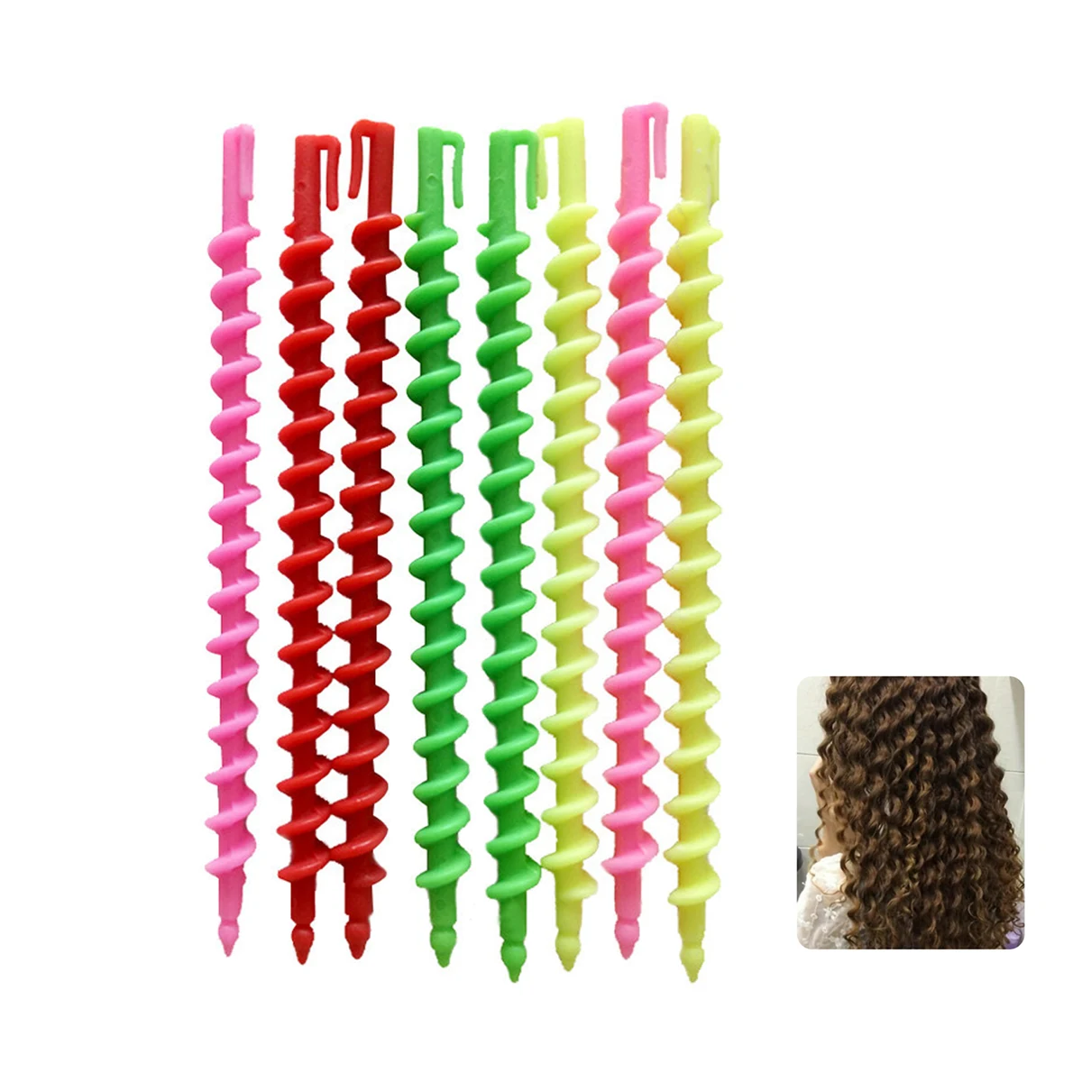 Spiral Hair Curling Rod Set (22 Pieces) 1