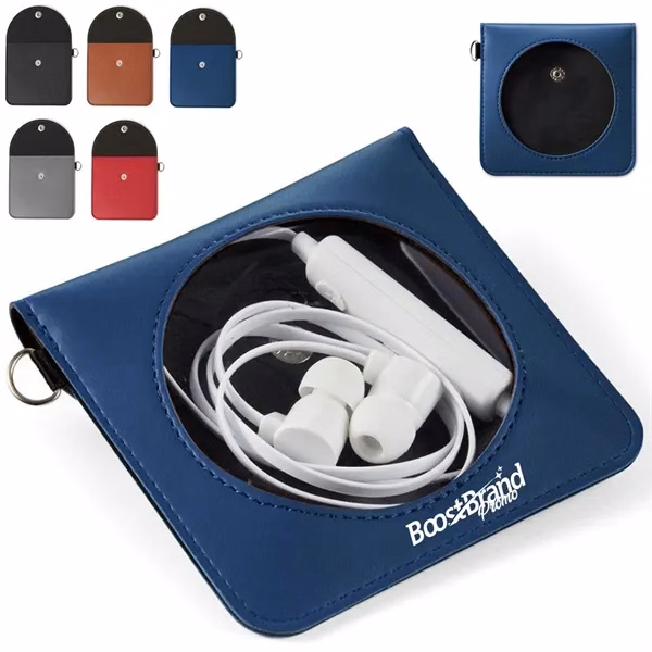 Custom Compact Earbud Storage Case with Cable Organizer — Tech Essentials Promo