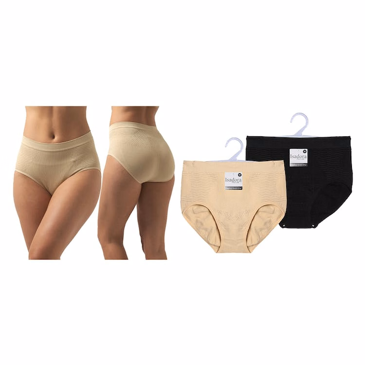 Women's Seamless Briefs - Beige & Black M-XL