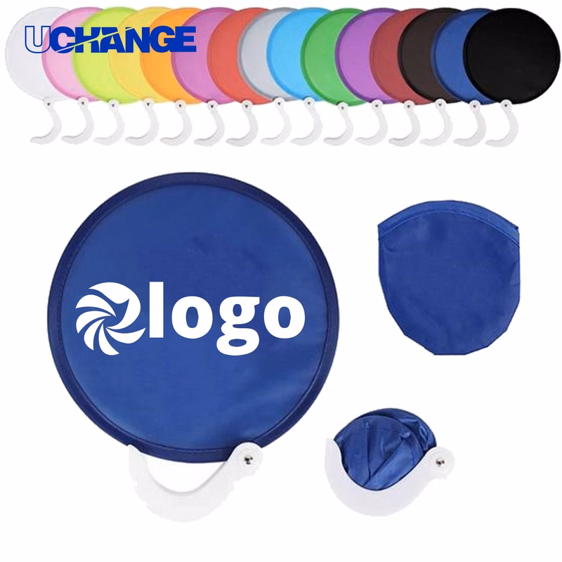 Advertising Folding Flying Disc Hand Fan Tool