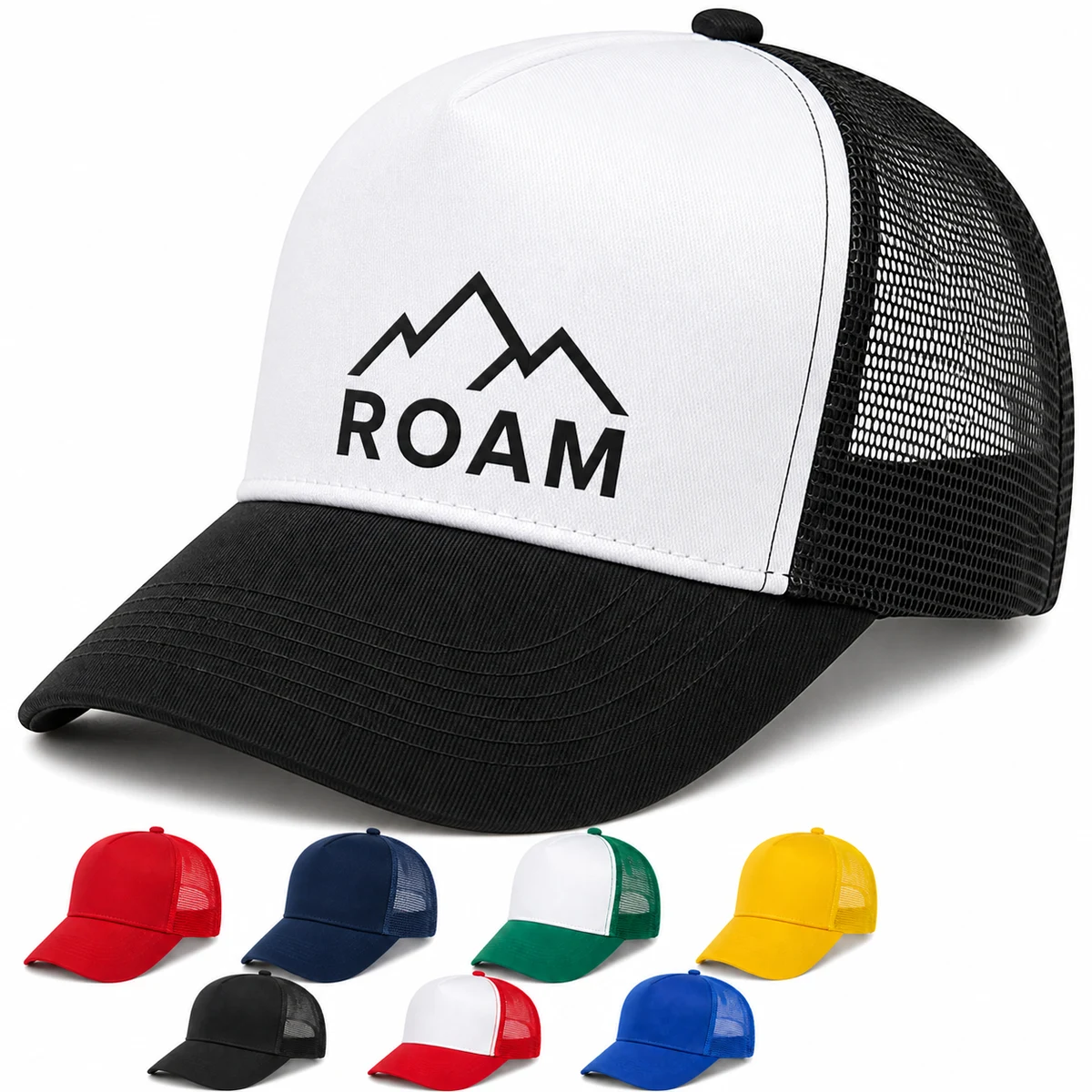 Foam Front Mesh Back Adjustable Trucker Cap 1