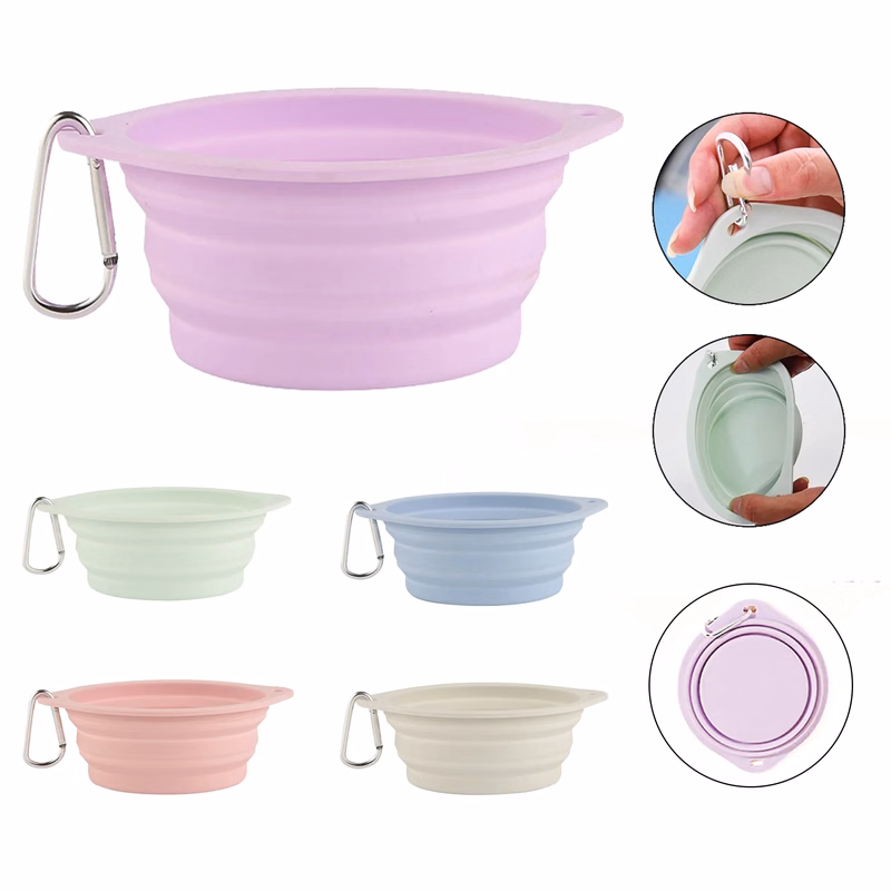 Pet Silicone Folding Bowl
