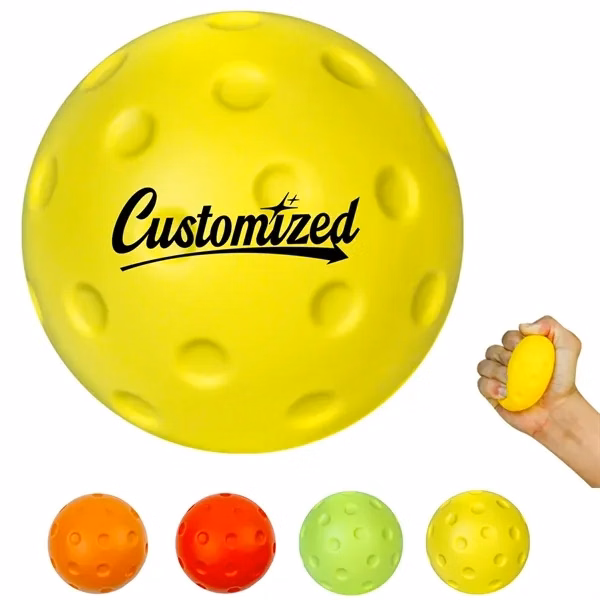 Custom 2.91 Inch Silent Pickleball Foam Practice Ball — Quiet Training Giveaway