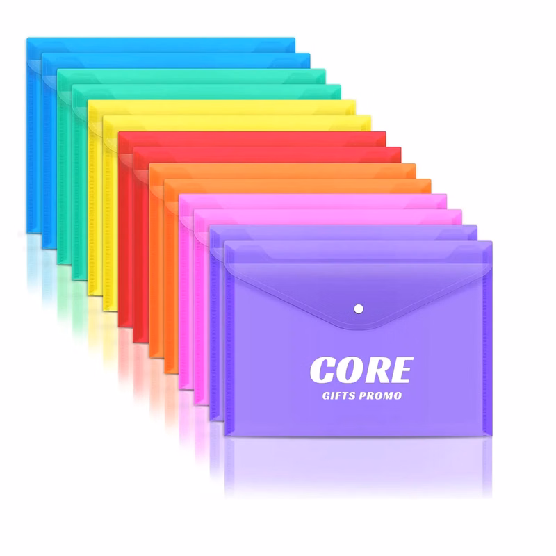 Clear Document Folders with Snap Closure
