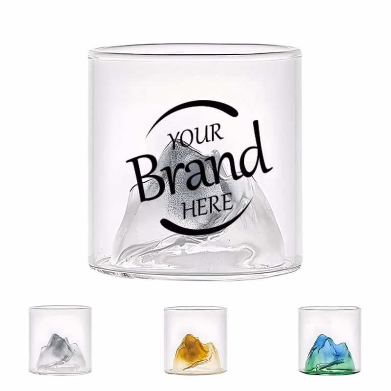 5.7 Oz Mountain Crystal Whiskey Glasses
