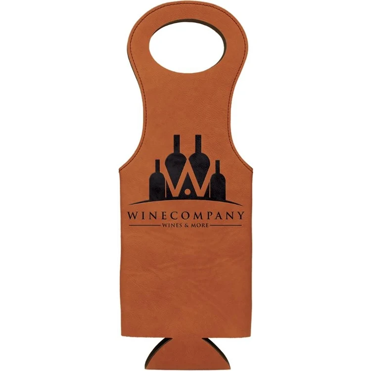 Rawhide Leatherette Wine Bag 1