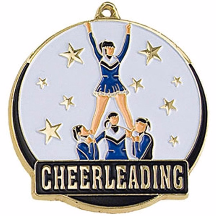 Cheerleading High Tech Medallion (2")