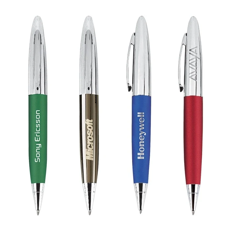 Silverbird Brass Ballpoint Pen w/ Chrome Cap 1