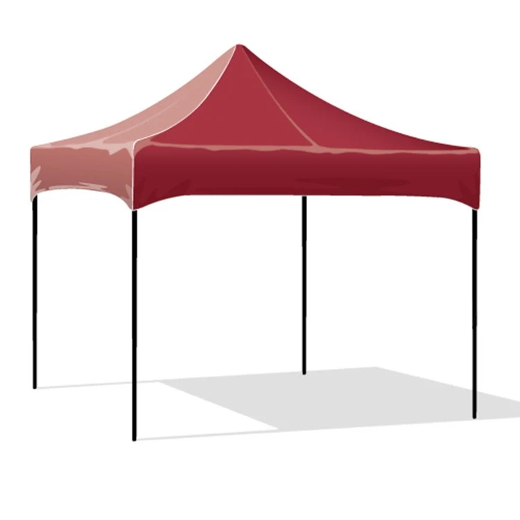 10x10 Canopy plain maroon top 1